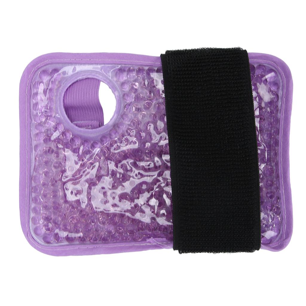 Пакет со льдом для запястья Многоразовый гель для горячей и холодной терапии Облегчение боли при травмах Артрит Фиолетовый