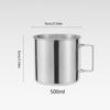 1PC Outdoor Cup Stainless Steel Coffee Cup Carabiner Cup Mug Water Cup Kitchen With Handle Camping