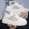 Men's Casual Spring White Shoes 2025 Fashionable New Men's Sports Shoes Breathable Student Fashion Versatile Men's Board Shoes