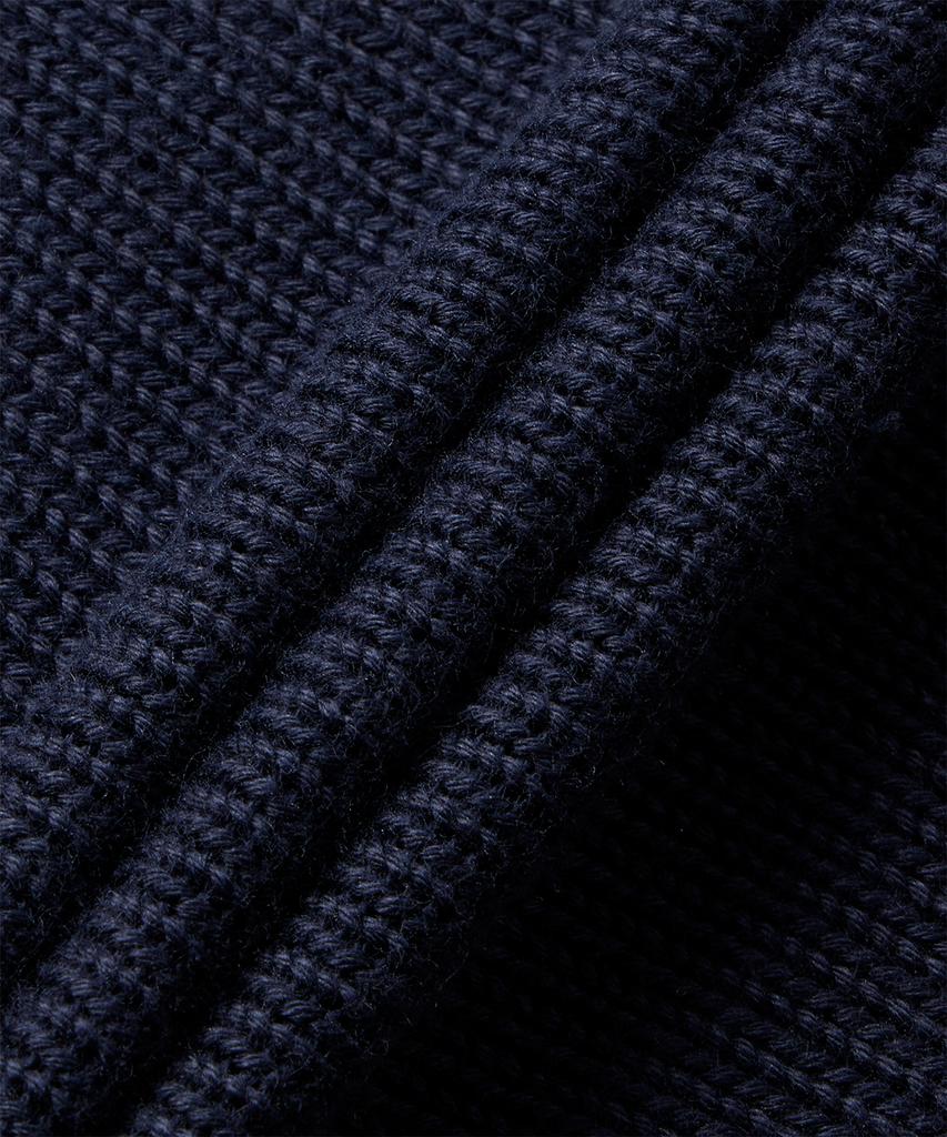 Thom Browne Cotton Rwb Striped Lobster Jersey Stitch V-Neck Cardigan - Navy / Mkc645Ay3043415