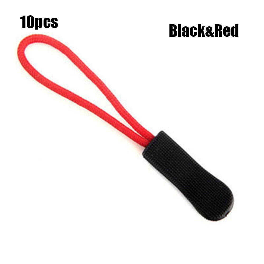 10 шт./упак. Запасной шнурок-бегунок для молнии рюкзака, куртки, веревочные pullers, зажим-пряжка для сумок, бегунок на молнии, чемодан, инструменты для дорожной одежды