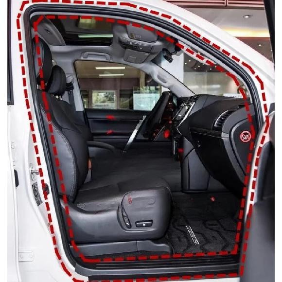 1 шт. Черная резина для двери для Land Cruiser Prado LCP150 2010- Уплотнительная полоса от дождя Уплотнитель дверной рамы 62332-0G010-A1