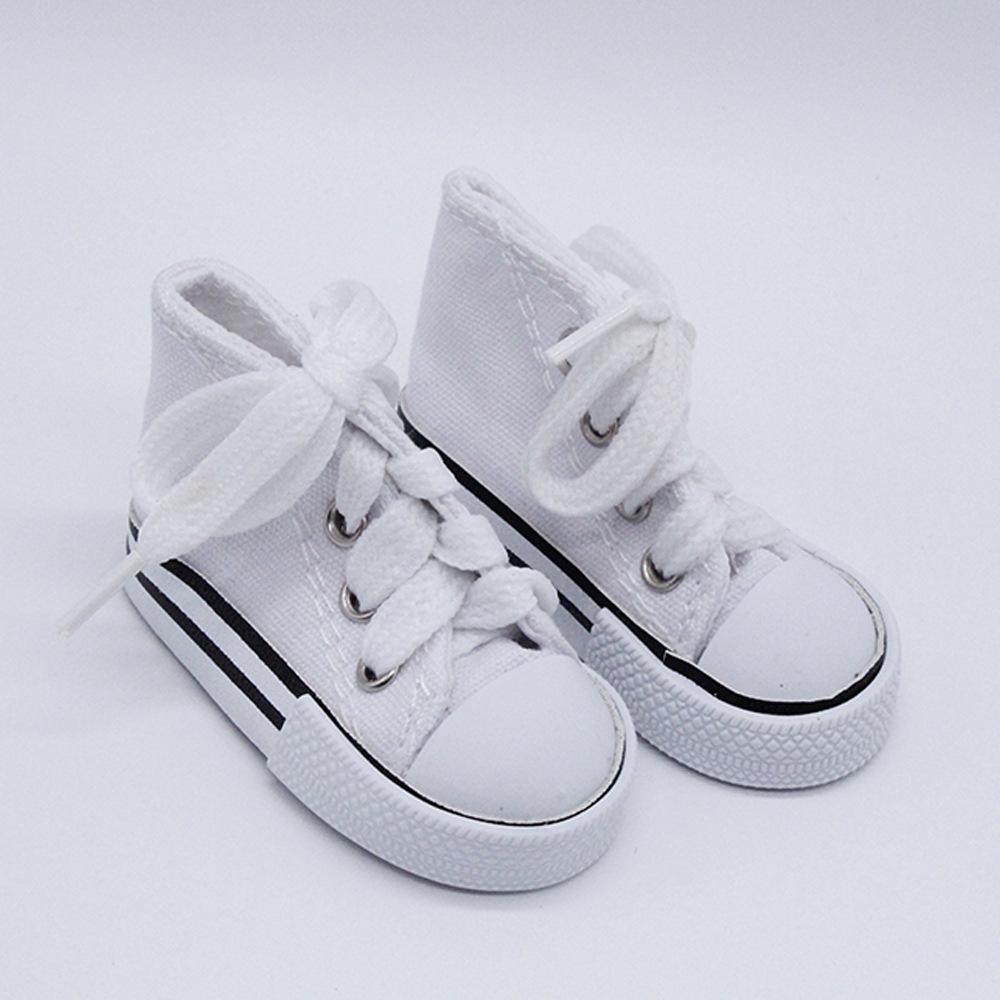 Кеды из холста 7,5 см для кукол BJD 13-го размера, модные мини-кеды, DIY, ручная работа, аксессуары для кукол 60 см, 1 пара