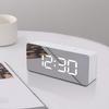 Ins Style Simple and Fashionable LED Alarm Clock Multi-functional Electronic Mirror Clock Student-specific Digital Clock Bedroom Time
