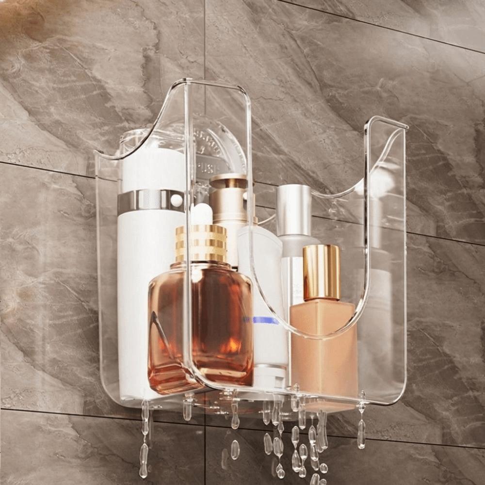 Punch-Free Suction Cup Tissue Box Transparent Face Towel Dispenser Wet Wipes Storage Box Kitchen