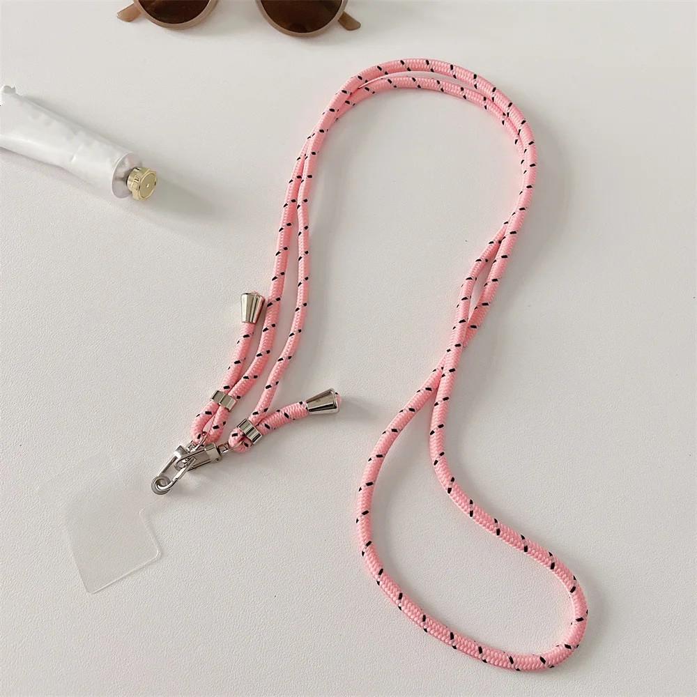 Красочные ремешки для мобильных телефонов, милые спортивные регулируемые ремешки, стильный длинный веревочный кулон для телефона для iPhone 14Pro, нейлоновый ремешок