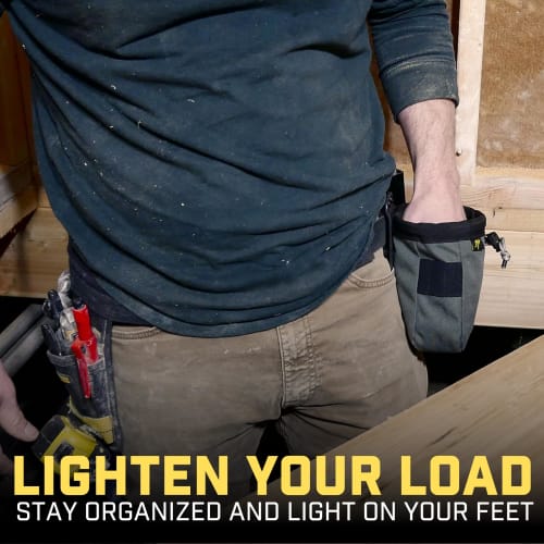Holstery Joey Tool Belt Bag - Clip-On Pouch for Electricians, HVAC Techs, Plumbers, Carpenters, and Contractors