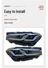 Совместимая светодиодная фара для BMW G30/G38 21-23: Номера деталей 63119479273/4