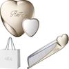 ReFa HEART MIRROR & HEART Расческа Aira Набор Champagne Gold Компактное Зеркало Расческа для Волос Портативный Набор для Красоты