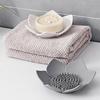 Bathroom Flower Silicone Tray Dish Drain Rack Dispenser Handmade Bath Supplies