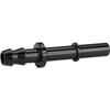 5/16 Hose Barb to 5/16 SAE Quick Connect Disconnect Male Fuel Fitting Adapter Aluminum Black