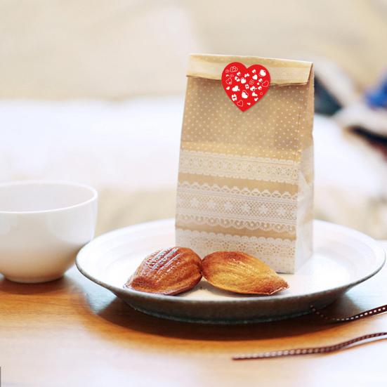 1 рулон наклейки в форме сердца праздничные красочные узоры художественная бумага наклейки на день Святого Валентина для пар