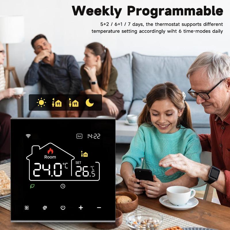 2025 Новый Tuya WiFi Smart Термостат Электрический Отопление Водогрейный Газовый Котел Контроллер Температуры Работает С Alexa, Google Home, Alice