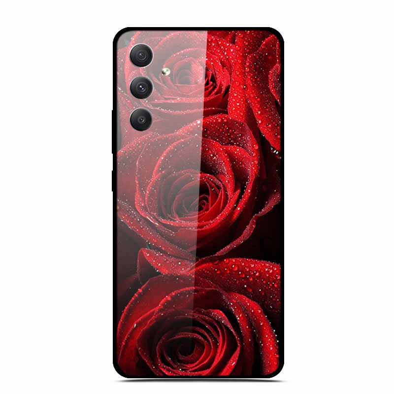 Чехол для телефона Samsung A35 5G - Персонализированный Цветной Закаленный Стеклянный, Противоударный.