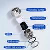 Waterproof Cable Gland IP68 Nickel Plated Brass 1/4" 3/8"1/2" 3/4" 1" 2" 3" BSPP/NPT Male Thraed For 3-6.5mm 4-8mm Cable Joint