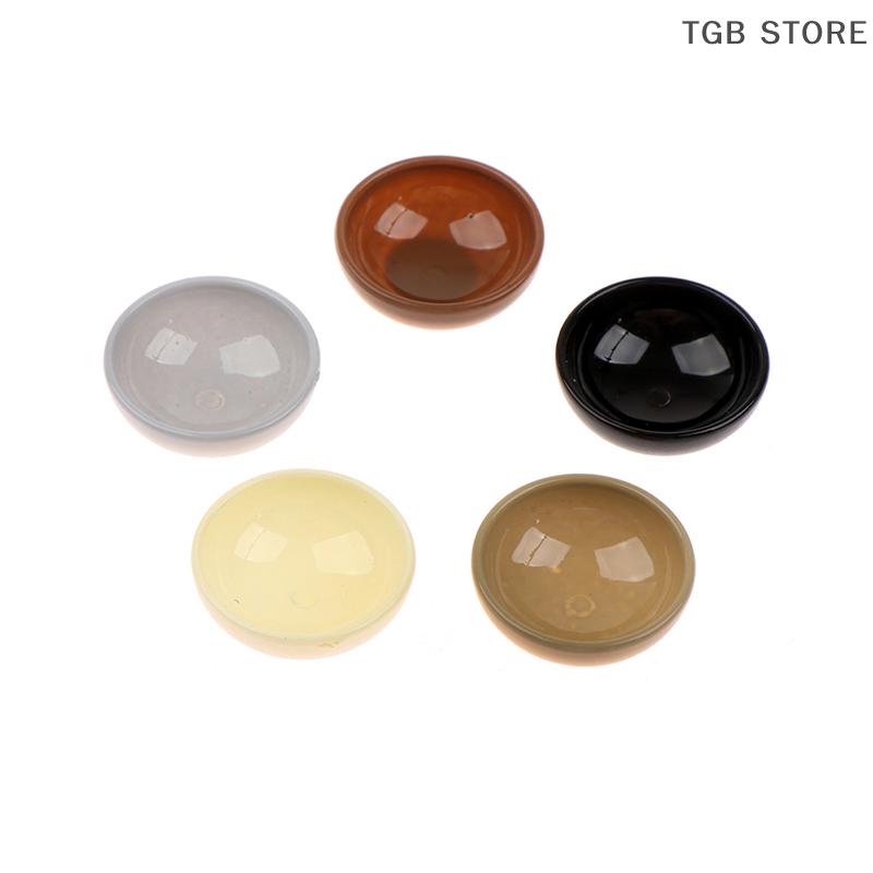 10Pcs Resin Miniature Bowl Dish Round 1/12 Scale Doll House Kitchen Dinning Accessory
