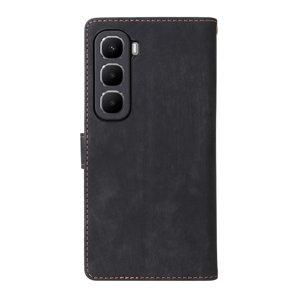 Для Infinix Hot 60 5G/Hot 60i 4G Чехол-кошелек с RFID-блокировкой из искусственной кожи, чехол для телефона-подставка с ремешком