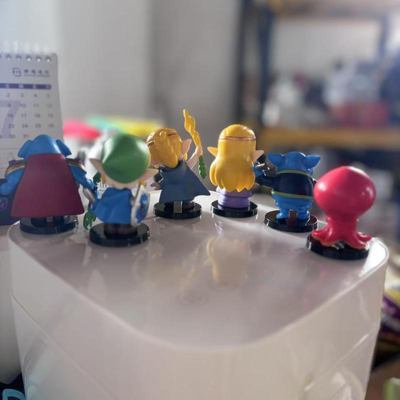 6pcs/set Game Zeldaes Link Princess Octorok Blue Bokoblin Action Figure Toys Kawaii PVC Model Doll Desk Decoration Kids Gift