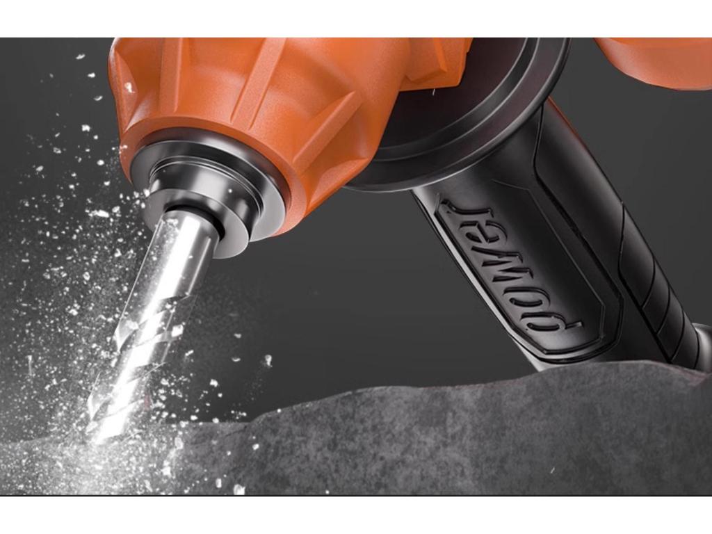 Burkert Cordless Rotary Hammer Drill, Lithium-ion, Heavy-Duty Electric Demolition Hammer for Concrete, Dual-Use with Square Shank.