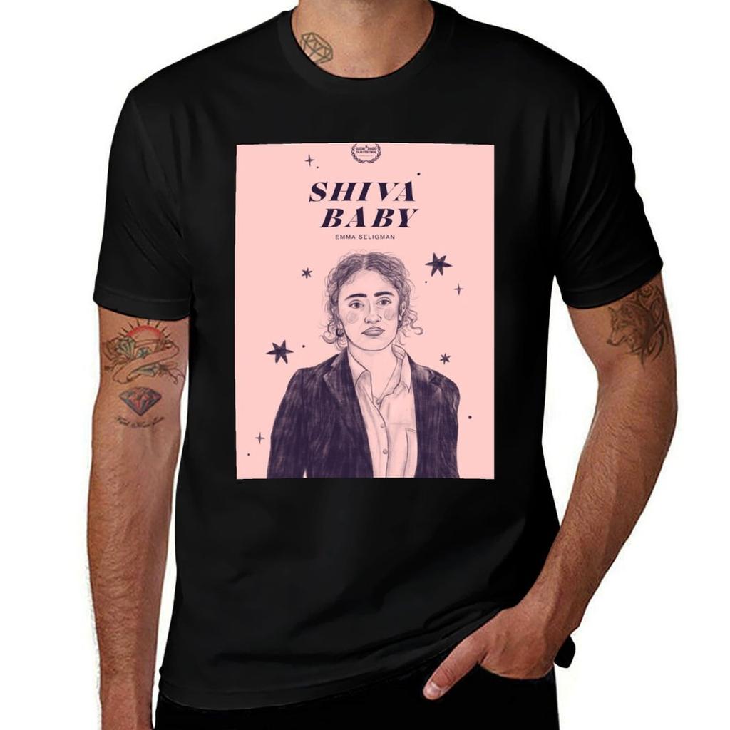 Shiva Baby Film Poster Tshirt Christmas Casual Short Sleeve Top
