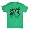 Camping Makes Me Feel Less Murdery Shirt, Nature Hiking Tee
