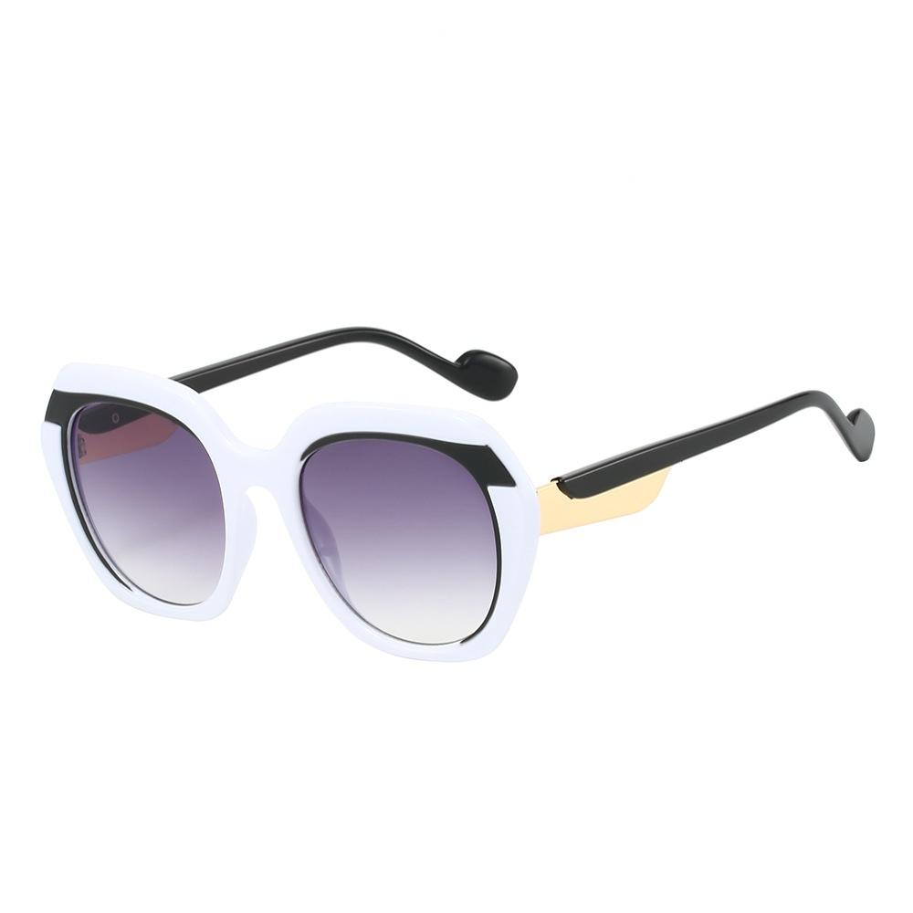 New Retro Leopard Gradient Oval Women Sunglasses Luxury Color Matching Frame Design Fashion Trend Men Sun Glasses UV400