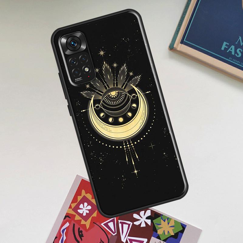 Чехол-арт «Галактика Луна Звезды Фазы Тотем» для Xiaomi Redmi Note 12 Pro Plus 8 9 10 11 Pro 8T 9S 10S 11S 12S 9C 10A 10C 12C