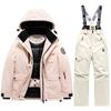 Winter Ski Children's Ski Coat and Pants 2pieces Set Warm Waterproof Boys Girls Outdoor Skiing Snowboarding Winter Ski Kids