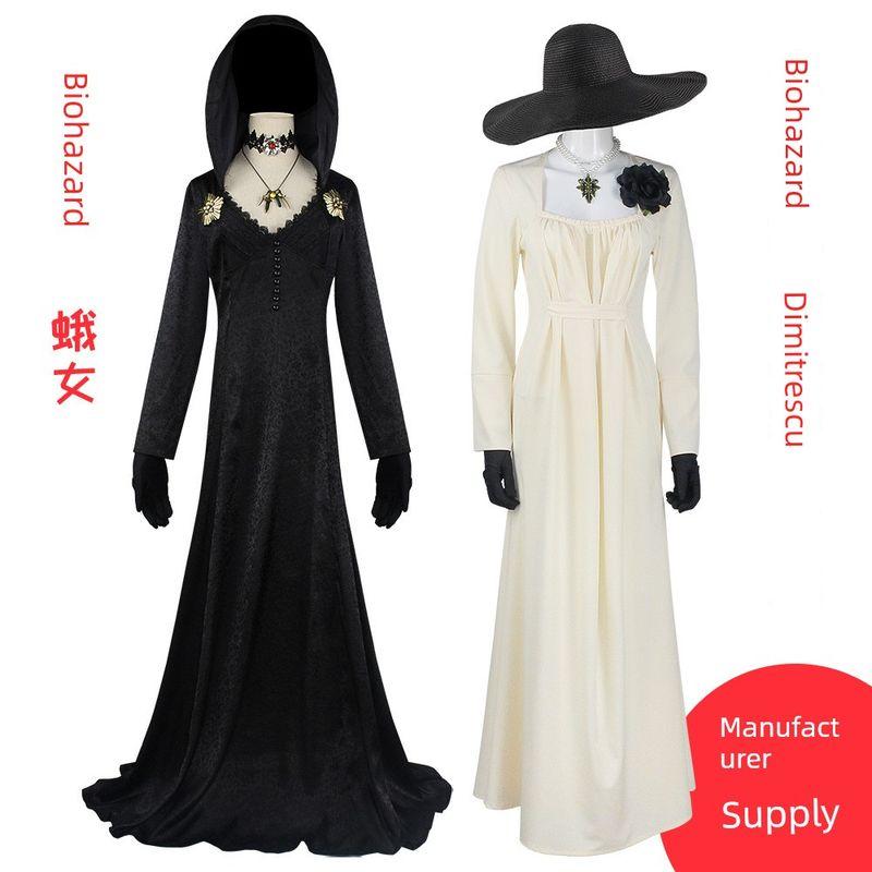 Biohazard 8 Village Moth Girl/Timmitrescu Long Dress Cosplay Costume