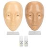 2 комплекта для макияжа, практическое лицо 5D, силиконовый манекен для макияжа в полный рост с подставкой для начинающих