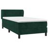 Maison Exclusive - Sommier à lattes de lit et matelas Vert foncé 80x200 cm Velours