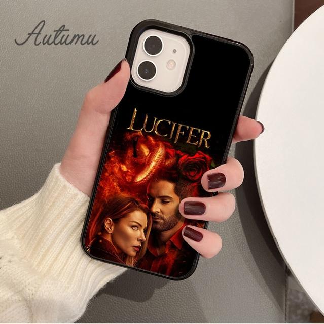 Чехол для телефона Lucifer TV для iPhone 11 12 13 14 Pro Max mini X XR XS SE 2020 5 6S 7 8 Plus Samsung Galaxy S21 S22 Cover shell