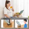 Tray table shelf for sofa, armchair, bamboo, practical tablet holder