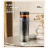 Premium Titanium Vacuum Insulated Tea Cup With Removable Infuser Office Home Travel Men Women Gift