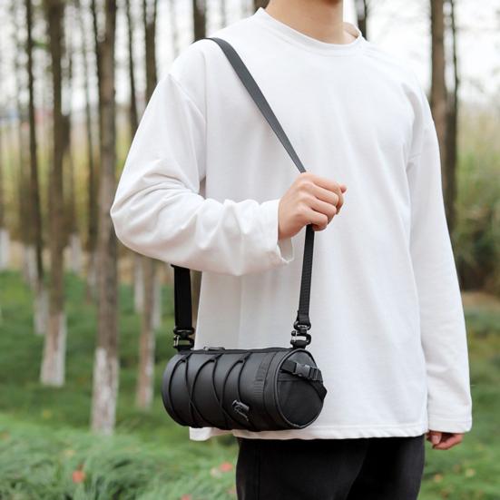 Сумка на руль велосипеда с плечевым ремнем, застежка-молния, застежка-лента, передняя сумка для велосипеда, сумка из искусственной кожи для горного и шоссейного велосипеда, аксессуары для велосипеда