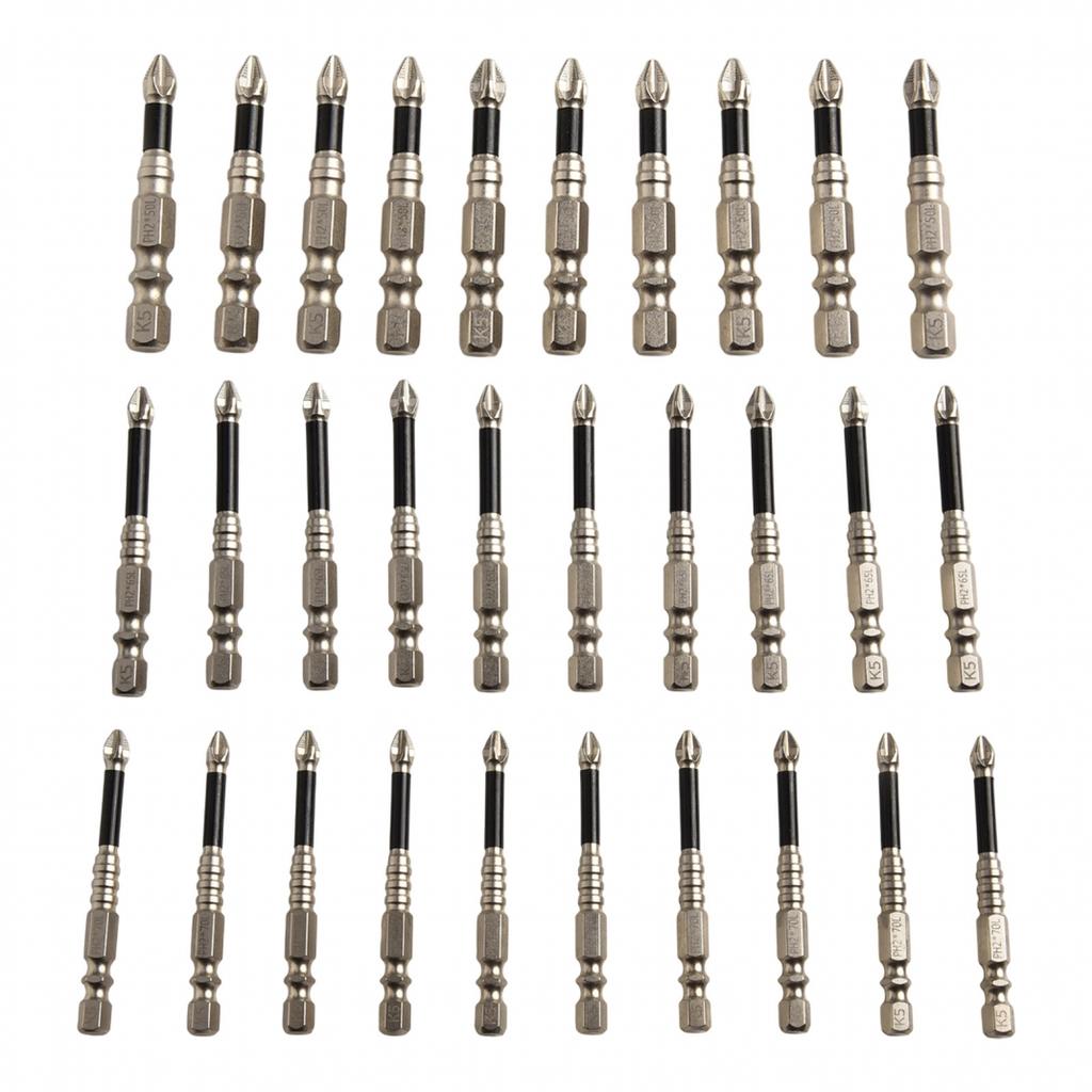 Набор магнитных бит для отвертки PH2 10 шт. с различными вариантами размеров