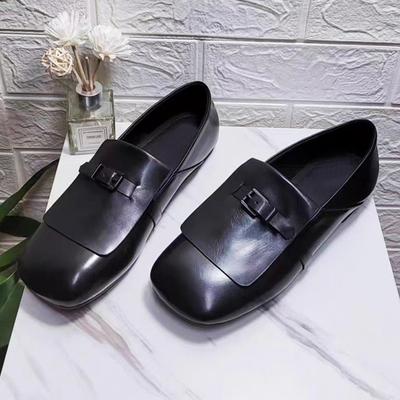 Универсальные женские туфли с квадратным носком, плоской подошвой, мягкой подошвой, удобные, одинарные, с глубоким вырезом, супермягкие, не утомляют ноги