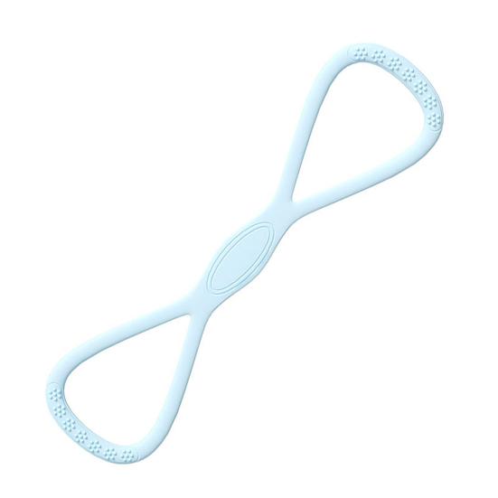 Фитнес-резинка в форме восьмерки, противоскользящий силикон, 35 фунтов, для мужчин и женщин, эспандер для груди, эластичный ремень, растяжка для плеч, йога, трос для натяжения