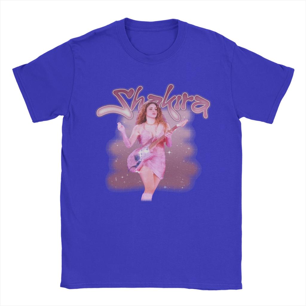Singer Shakira TShirts for Unisex  Funny Pure Cotton Tee Shirt Crew Neck Short Sleeve T Shirt Gift Idea Clothing