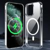 Роскошный автомобильный чехол для iPhone 16 15 14 Plus 13 12 11 Pro Max Plus, чехол для беспроводного зарядного устройства MagSafe, прозрачный чехол