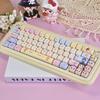 Милые колпачки для клавиш 'Sweetheart Bubble Cute Girl', PBT Dye-Sublimation, Профиль MOA, Совместимы с Keychron, Razer, Logitech