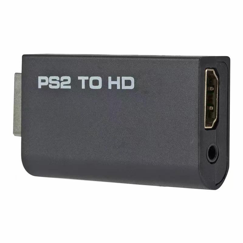 Совместимый конвертер HDMI-PS2, аудио- и видеоадаптер с аудиокабелем 3,5 мм, поддерживает все режимы отображения Ps2 480i 480p 576i для ПК
