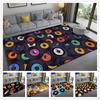 Vinyl Record Living Room Carpet Non Slip 3D Bedroom Bathroom Hallway Floor Mat Retro CD Coffee Table Area Rugs Kitchen Doormats