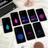 Флуоресцентный переливающийся узор для пары Чехол для телефона Для Samsung S25,24,23,22,30,21,10,9,Ultra,Plus,Lite,FE,4,5 G Мягкий черный чехол
