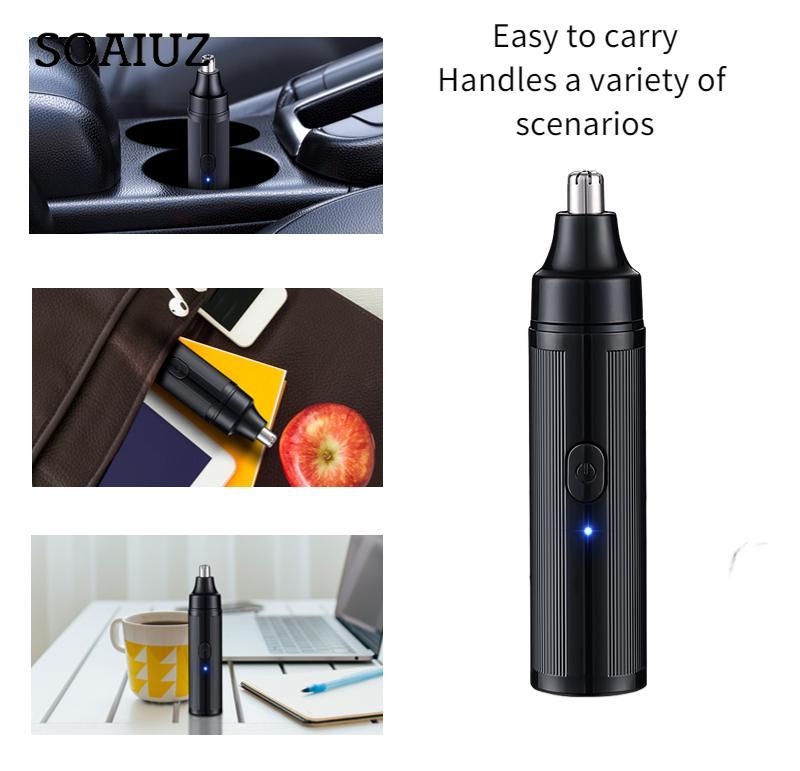 JLL5002 Мини-электрический триммер для волос в носу USB-аккумуляторная бритва для волос в носу Сменная головка Моющаяся бритва Портативная машинка для удаления волос