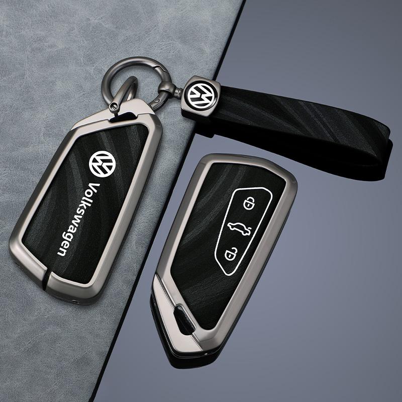 For VOLKSWAGEN VW Zinc Alloy Car Smart Remote 5 Buttons Key Keychain Case Cover Protector Shell Holder For VW Volkswagen Golf 8 