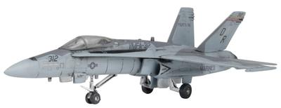 PLATZ 1/144 масштаб Корпус морской пехоты США F/A-18C Hornet VMFA-312 Шахматная раскраска 2022 Камуфляж Ферриса Пластиковая сборная модель FC-20