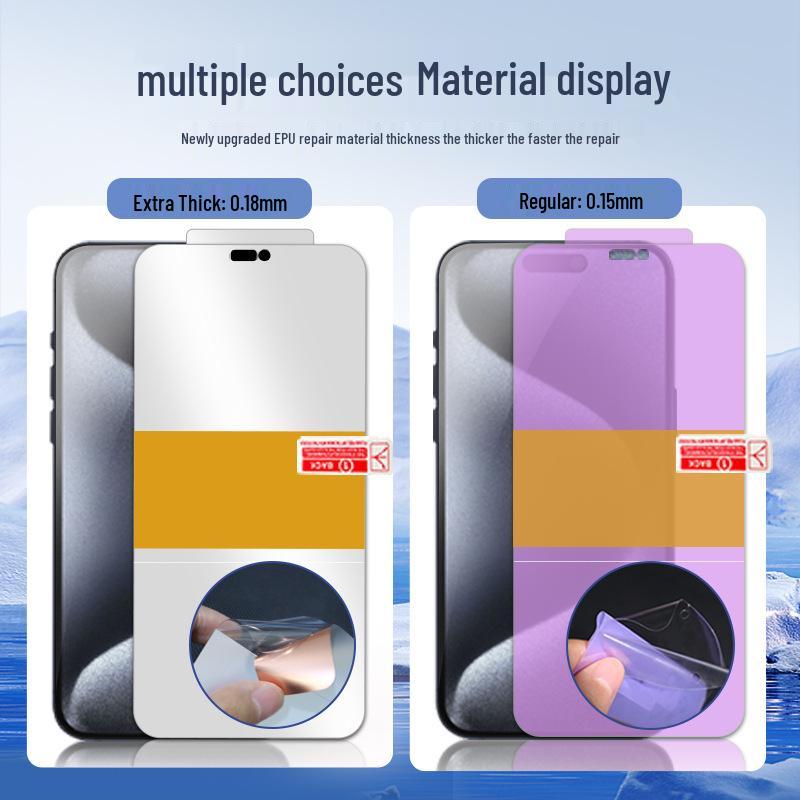 Oppo Find X9 Pro Hydrogel Screen Protector: Positioning Sticker, Pressure-Resistant, Self-Healing EPU, Crystal Clear, Curved Surface.