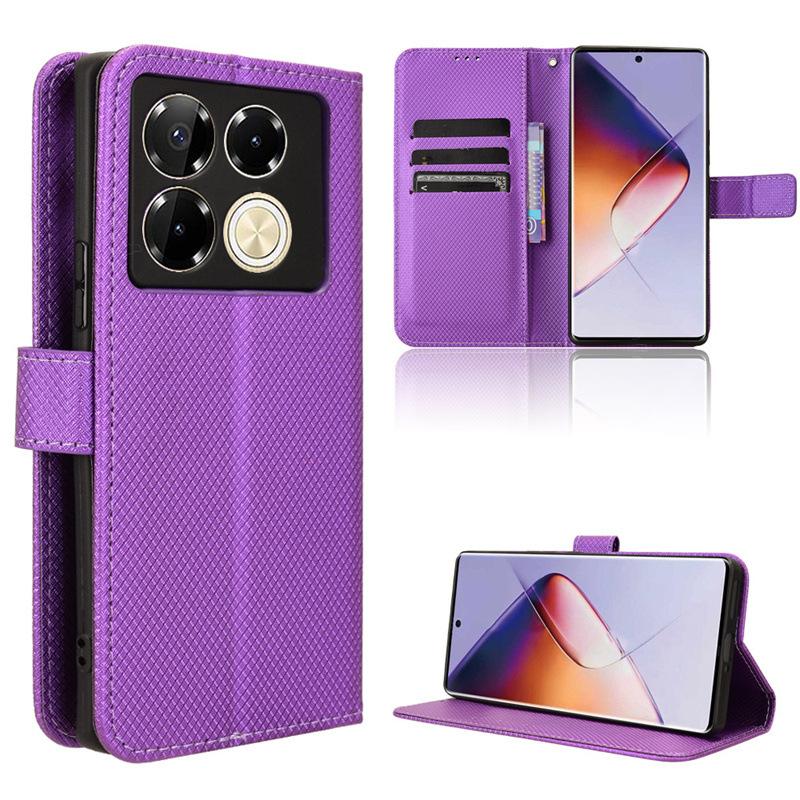 Leather Flip Cover for Infinix Note 40 4G,Note 40 Pro+ 5G,Note 40X 5G PU Leather Flip Card Clip Protective Case