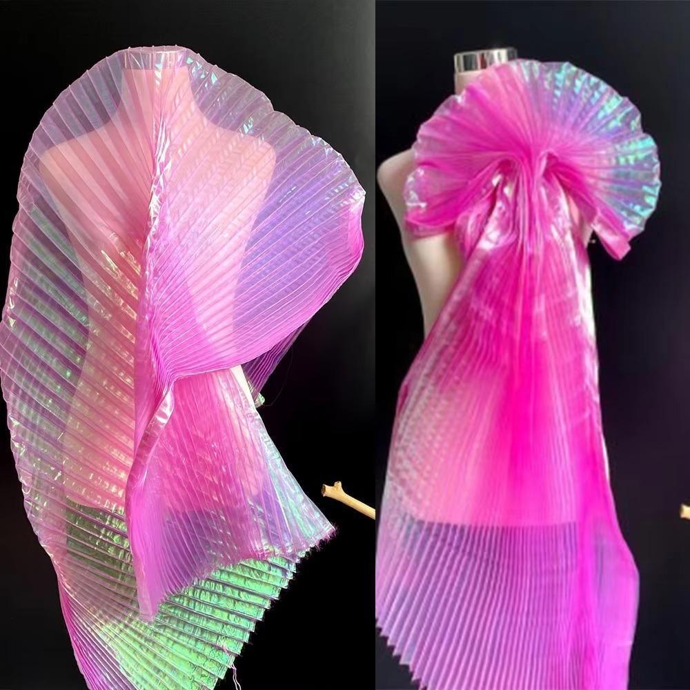 Pleated Organza Fabric For Sewing Girls Skirt Dress Handicraft Clothing DIY Supplies Apparels Needlework Accessories